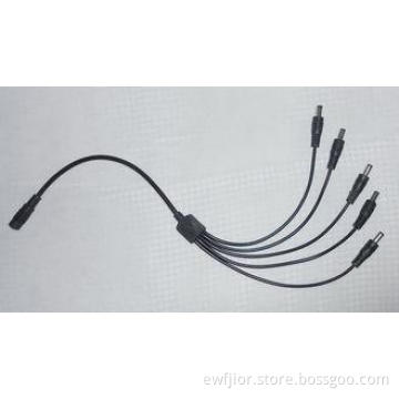 DC Plug CCTV Power Connector 5.5x2.1mm , 1 Way to 5 Way Cab